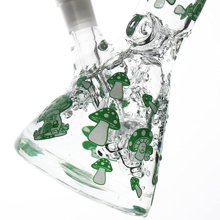 Luminous GLASS WATER PIPE GLASS Bongs 26cm 10.3inch