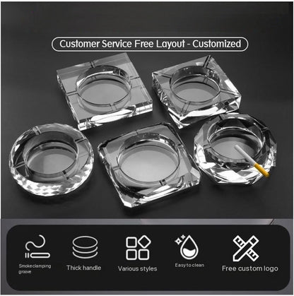 12mm k9 crystal ash tray home use