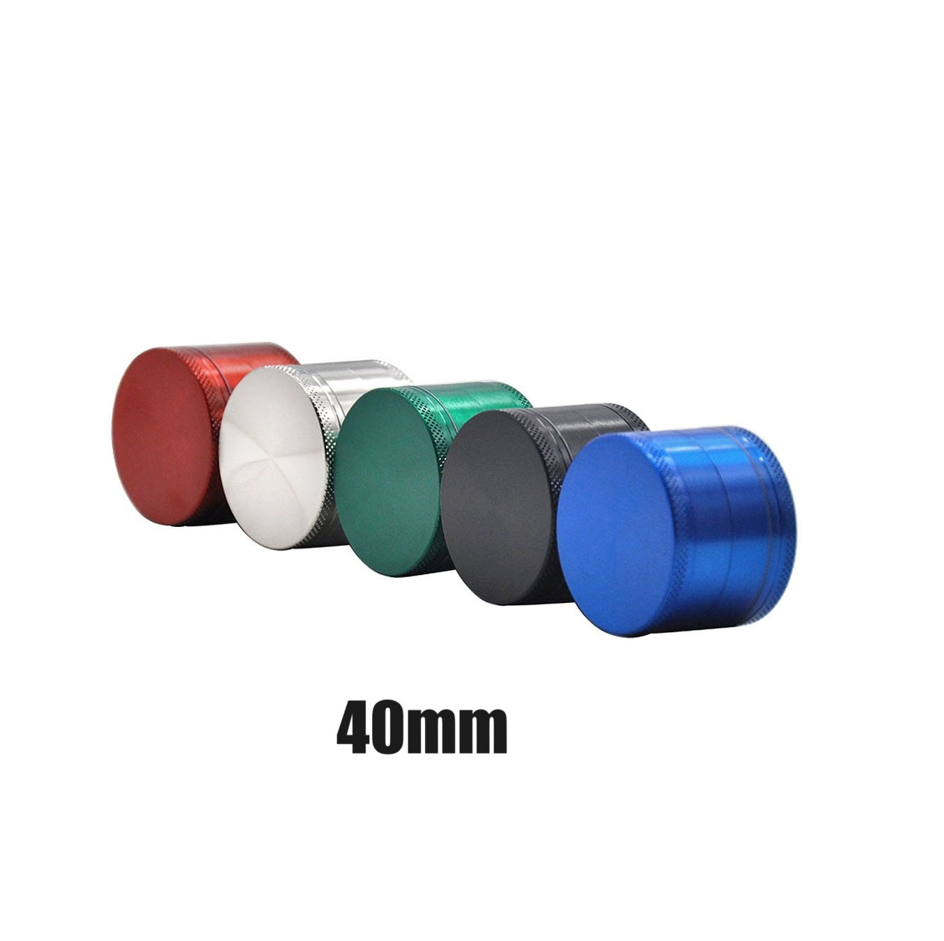 40mm 4layers zinc alloy grinder with diamond gearl grinding