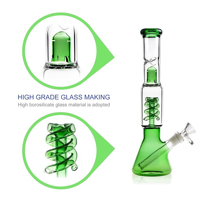 31cm height Oil Rig Glass beaker Bong with Tornado Filter