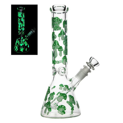 Luminous GLASS WATER PIPE GLASS Bongs 26cm 10.3inch
