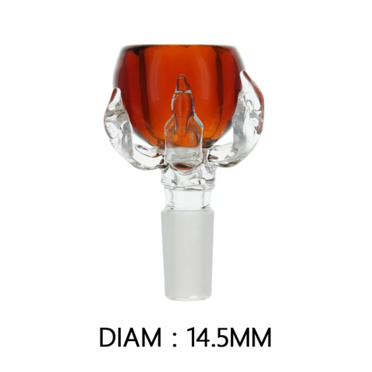 colorful  claw glass bowl