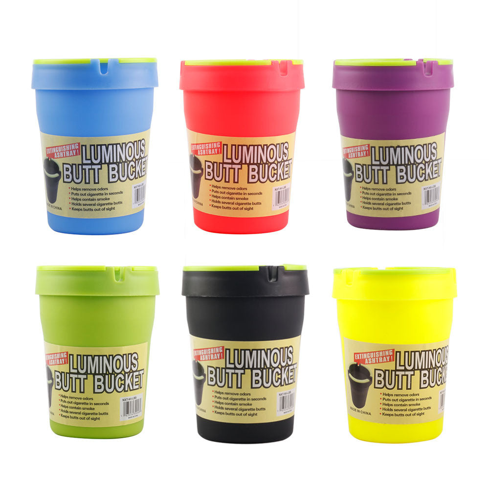 12x Coloured Butt Bucket Cigarette Car Ash Tray ashtray