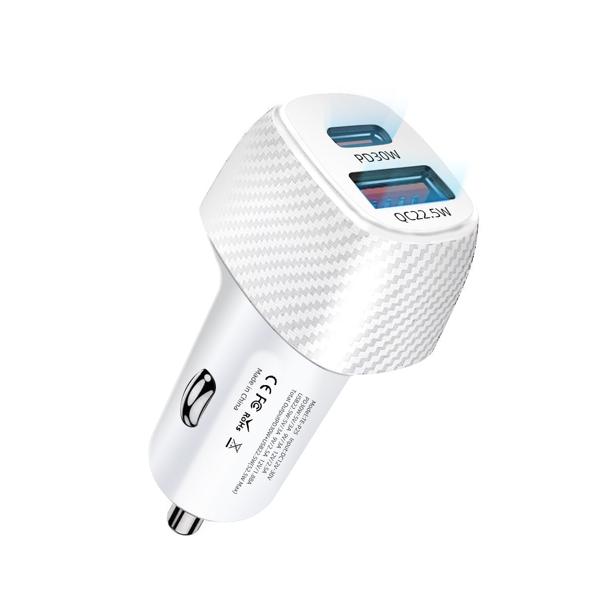 Dural car charger compatible with Samsung Apple fast charger 30Watts tiny charger.