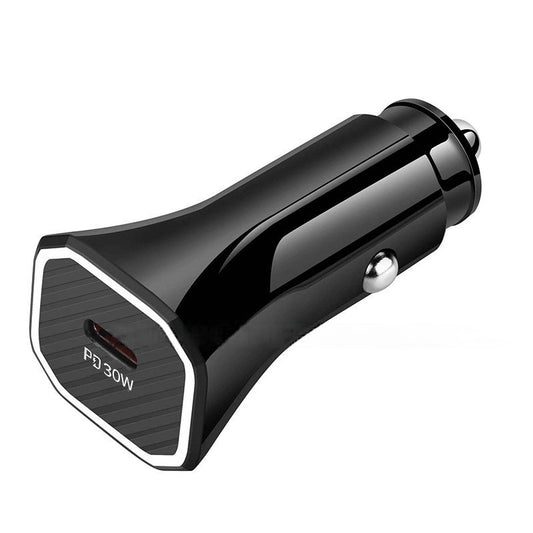 Car charger PD fast charger compatible with APPLE Samsung. PD 30Watts fast charger for call.