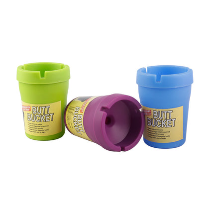 12x Coloured Butt Bucket Cigarette Car Ash Tray ashtray
