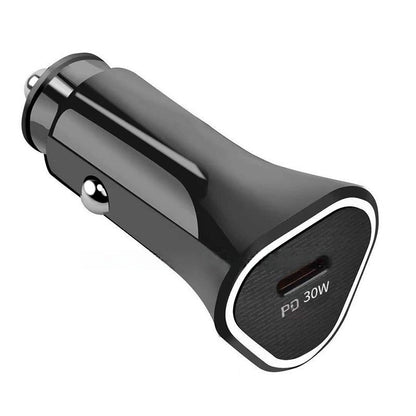Car charger PD fast charger compatible with APPLE Samsung. PD 30Watts fast charger for call.