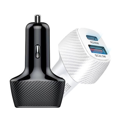 Dural car charger compatible with Samsung Apple fast charger 30Watts tiny charger.