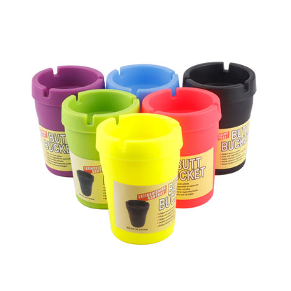 12x Coloured Butt Bucket Cigarette Car Ash Tray ashtray