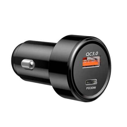 Factory outlet car charger black/wh faster car charger 48Watts with dural port, USB PD car charger.