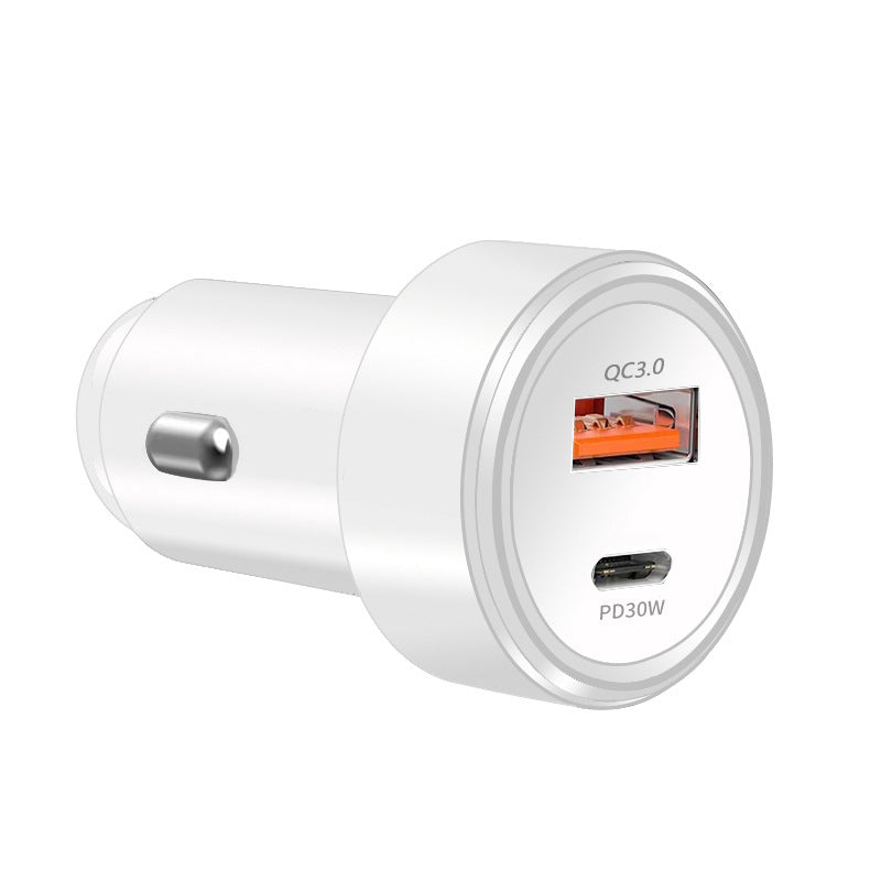 Factory outlet car charger black/wh faster car charger 48Watts with dural port, USB PD car charger.