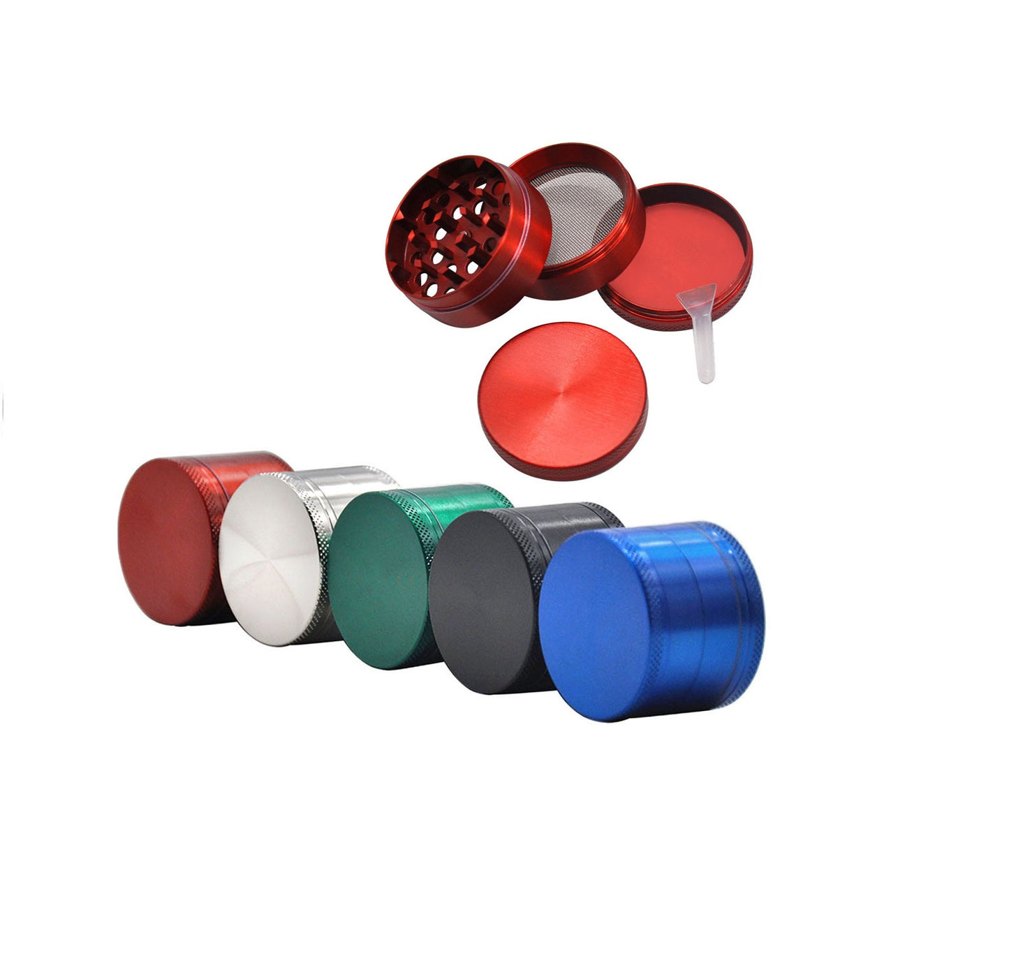 40mm 4layers zinc alloy grinder with diamond gearl grinding