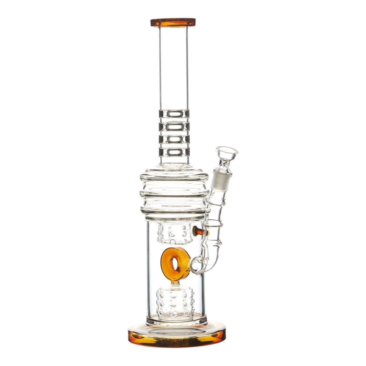 15inch colorful accents strighat glass bong